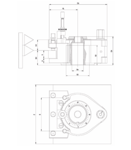 Maße Stahlhalter Multifix