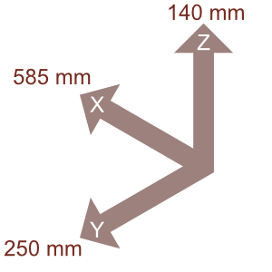 Achsen Bohr-Fräsmaschine Serrmac DIGIT